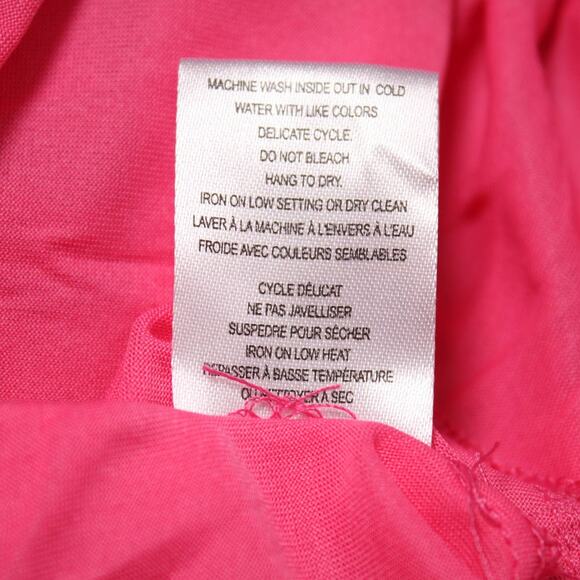 Haver London Hot Pink Swiss Dot Tiered Ruffle Mini Skirt Festival Style Size S - Picture 10 of 11